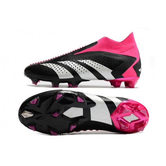 Adidas Predator Accuracy Paul Pogba .1 High FG White Black Peach Soccer Cleats