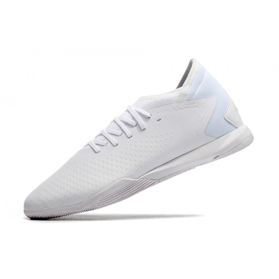 Adidas Predator Accuracy Paul Pogba .3 Low TF White Beige Soccer Cleats
