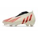 Adidas Predator Edge High FG Beige Red Black Soccer Cleats