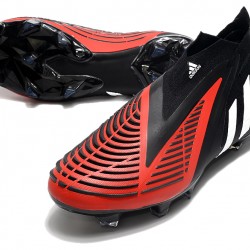 Adidas Predator Edge High FG Black White Red Soccer Cleats