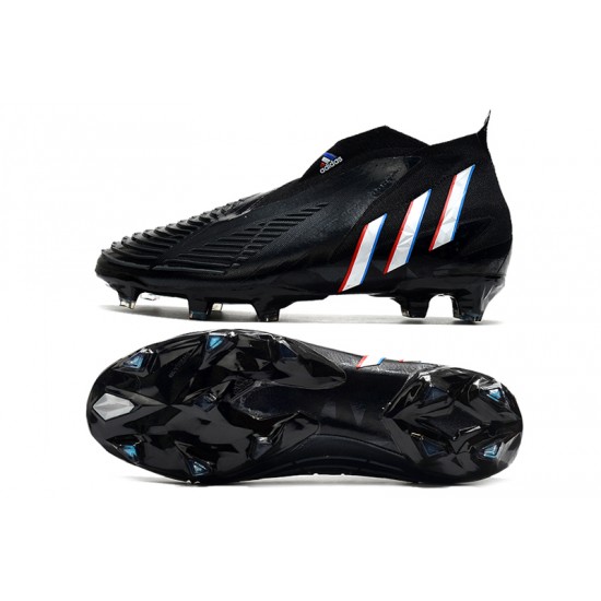 Adidas Predator Edge High FG Black White Soccer Cleats