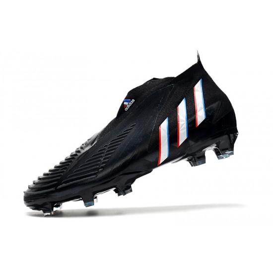 Adidas Predator Edge High FG Black White Soccer Cleats