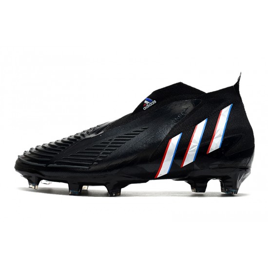 Adidas Predator Edge High FG Black White Soccer Cleats