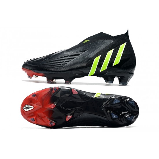 Adidas Predator Edge High FG Green Black Red Soccer Cleats