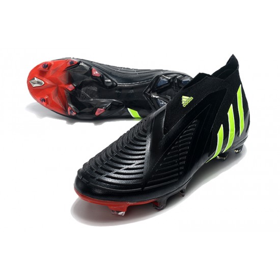 Adidas Predator Edge High FG Green Black Red Soccer Cleats