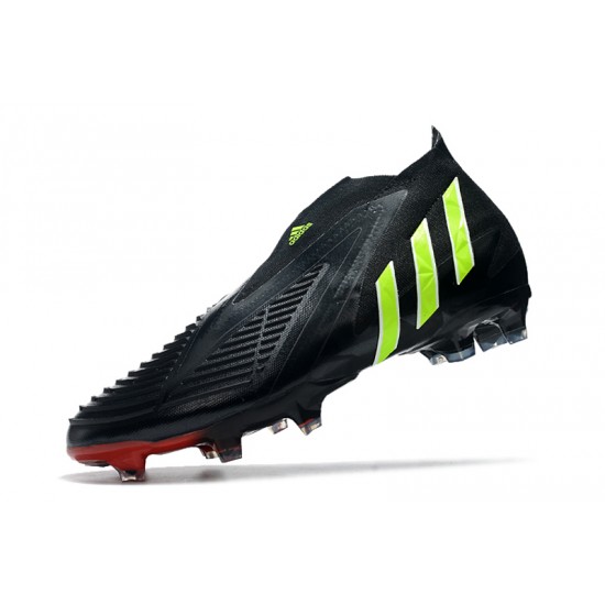 Adidas Predator Edge High FG Green Black Red Soccer Cleats