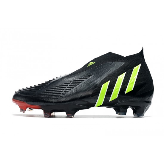 Adidas Predator Edge High FG Green Black Red Soccer Cleats