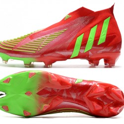 Adidas Predator Edge High FG Green Red Soccer Cleats