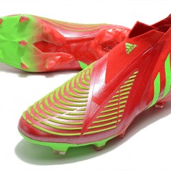 Adidas Predator Edge High FG Green Red Soccer Cleats