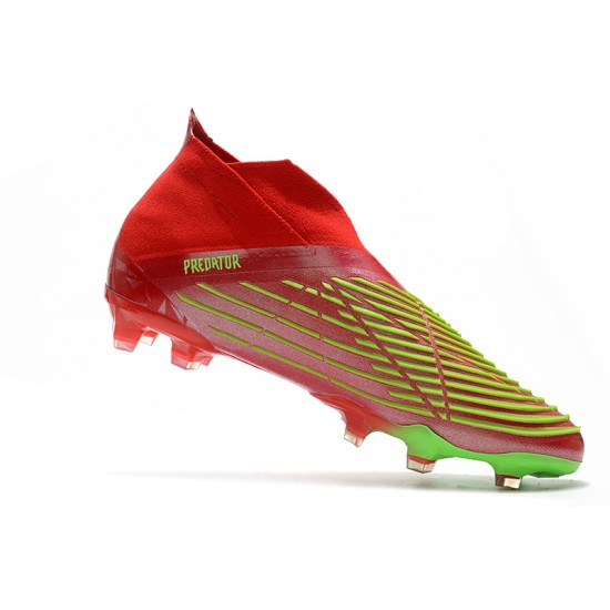 Adidas Predator Edge High FG Green Red Soccer Cleats