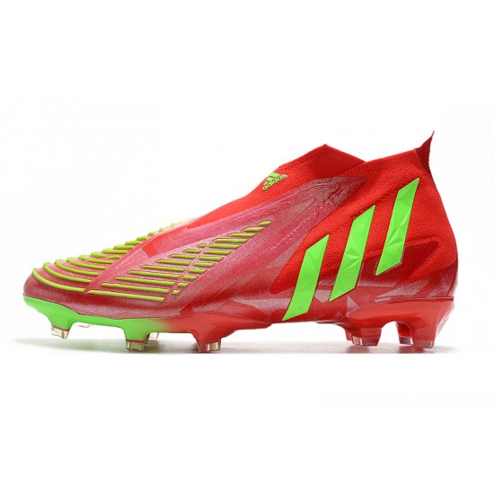 Adidas Predator Edge High FG Green Red Soccer Cleats