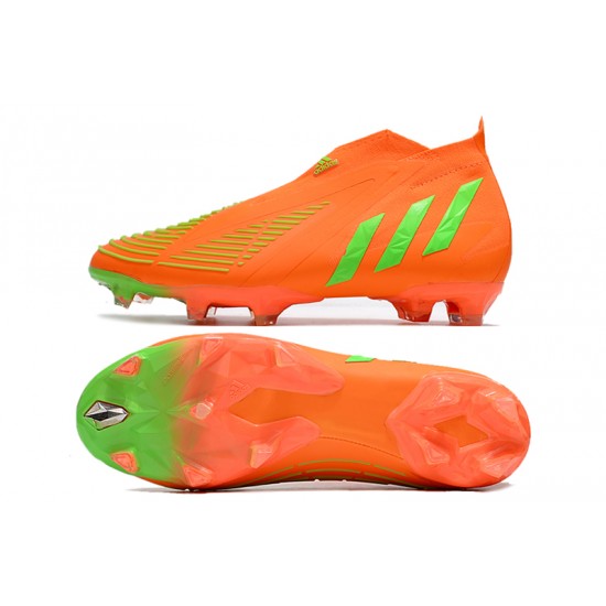 Adidas Predator Edge High FG Orange Green Soccer Cleats