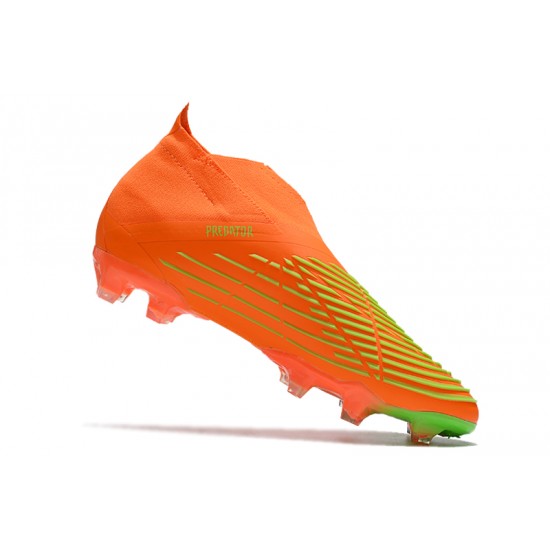 Adidas Predator Edge High FG Orange Green Soccer Cleats