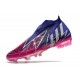 Adidas Predator Edge High FG Peach Blue Silver Soccer Cleats