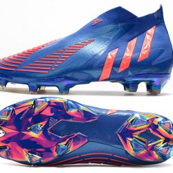 Adidas Predator Edge High FG Pink Blue Soccer Cleats