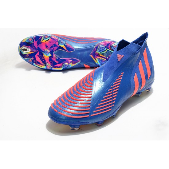 Adidas Predator Edge High FG Pink Blue Soccer Cleats