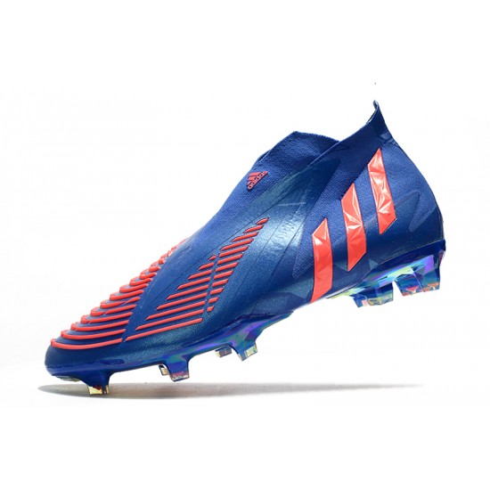 Adidas Predator Edge High FG Pink Blue Soccer Cleats