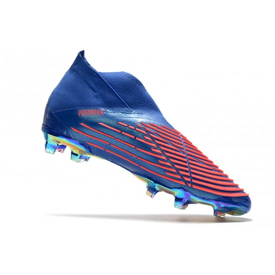 Adidas Predator Edge High FG Pink Blue Soccer Cleats