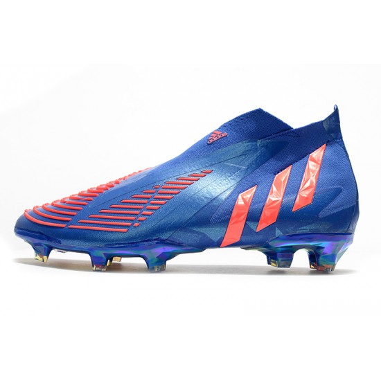 Adidas Predator Edge High FG Pink Blue Soccer Cleats