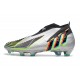 Adidas Predator Edge High FG Silver Black Green Soccer Cleats