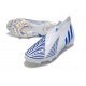 Adidas Predator Edge High FG White Blue Soccer Cleats