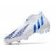 Adidas Predator Edge High FG White Blue Soccer Cleats