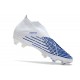 Adidas Predator Edge High FG White Blue Soccer Cleats