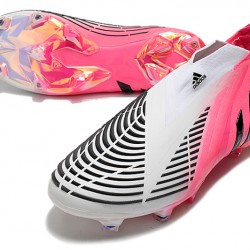 Adidas Predator Edge High FG White Peach Black Soccer Cleats