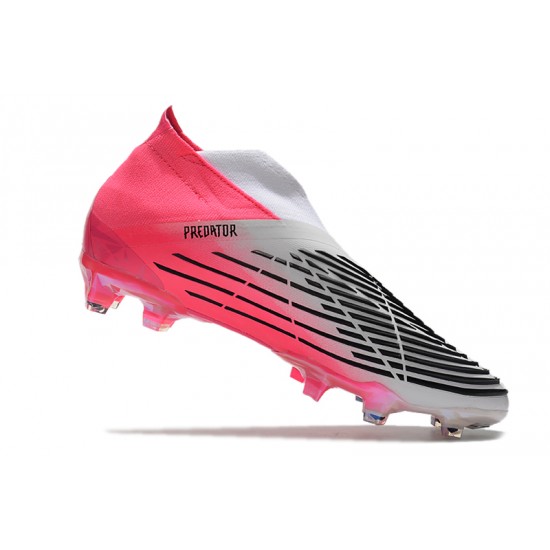 Adidas Predator Edge High FG White Peach Black Soccer Cleats