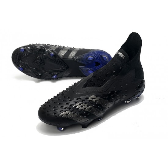 Adidas Predator Freak .1 High FG All Black Soccer Cleats