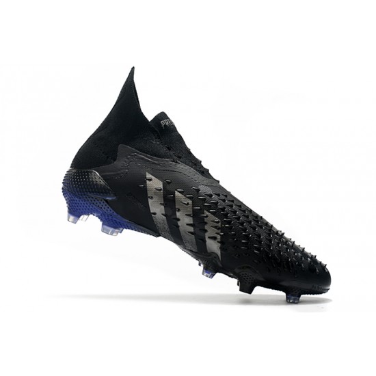 Adidas Predator Freak .1 High FG All Black Soccer Cleats