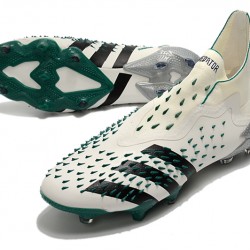 Adidas Predator Freak .1 High FG Beige Black Green Soccer Cleats