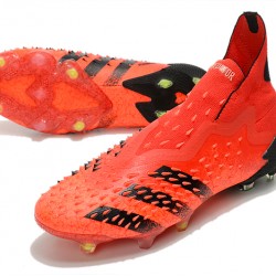 Adidas Predator Freak .1 High FG Black Red Soccer Cleats