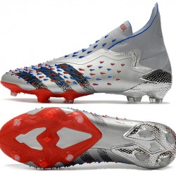 Adidas Predator Freak .1 High FG Silver Black Red Soccer Cleats