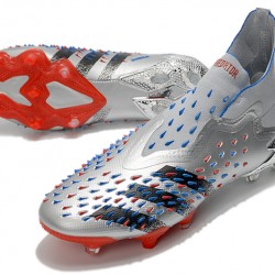 Adidas Predator Freak .1 High FG Silver Black Red Soccer Cleats