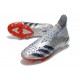 Adidas Predator Freak .1 High FG Silver Black Red Soccer Cleats