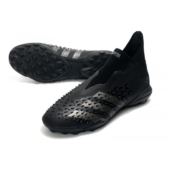 Adidas Predator Freak .1 High TF All Black Soccer Cleats