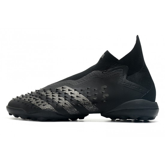 Adidas Predator Freak .1 High TF All Black Soccer Cleats