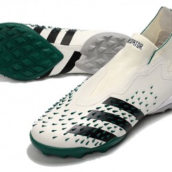 Adidas Predator Freak .1 High TF Black Beige Green Soccer Cleats