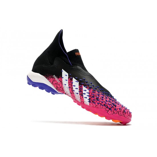 Adidas Predator Freak .1 High TF Black Peach Silver Soccer Cleats