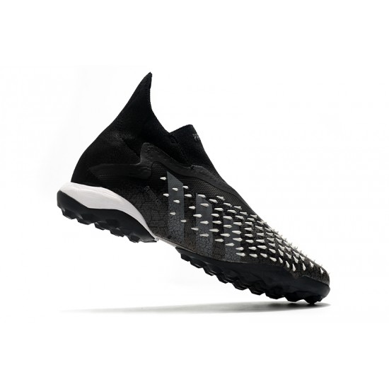 Adidas Predator Freak .1 High TF Black White Soccer Cleats