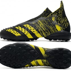 Adidas Predator Freak .1 High TF Black Yellow Soccer Cleats