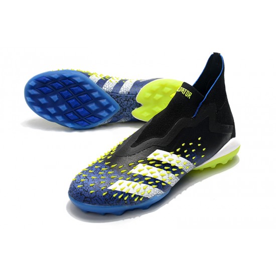 Adidas Predator Freak .1 High TF Blue Black Green Soccer Cleats