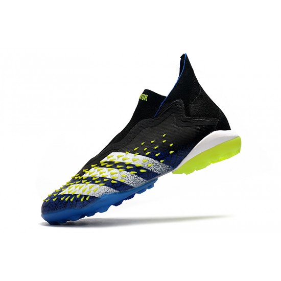 Adidas Predator Freak .1 High TF Blue Black Green Soccer Cleats