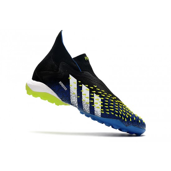 Adidas Predator Freak .1 High TF Blue Black Green Soccer Cleats