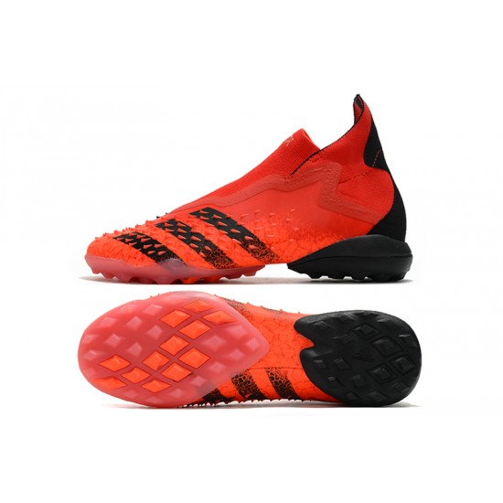 Adidas Predator Freak .1 High TF Red Black Soccer Cleats