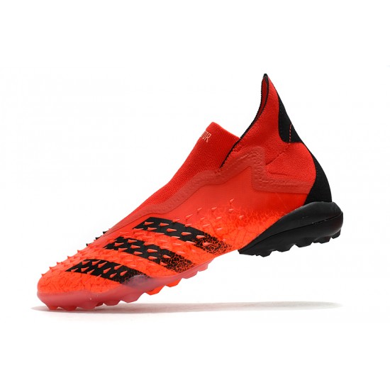 Adidas Predator Freak .1 High TF Red Black Soccer Cleats