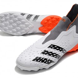 Adidas Predator Freak .1 High TF White Orange Grey Black Soccer Cleats