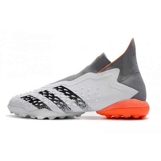 Adidas Predator Freak .1 High TF White Orange Grey Black Soccer Cleats