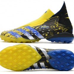 Adidas Predator Freak .1 High TF Yellow Black Blue Soccer Cleats